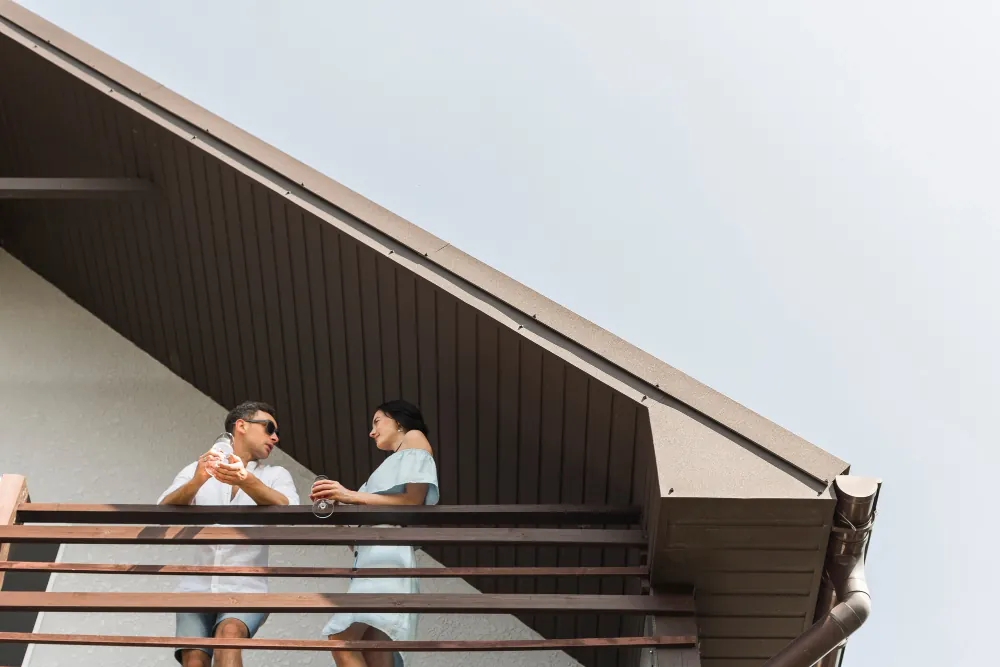 desain rooftop rumah kecil
