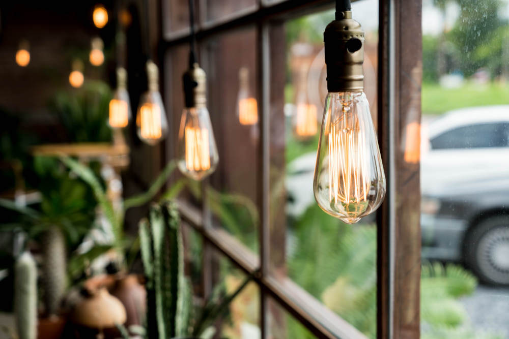 model lampu cafe outdoor