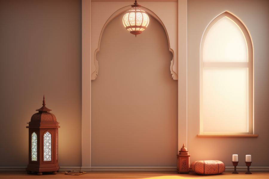 dekorasi ruang sholat di rumah