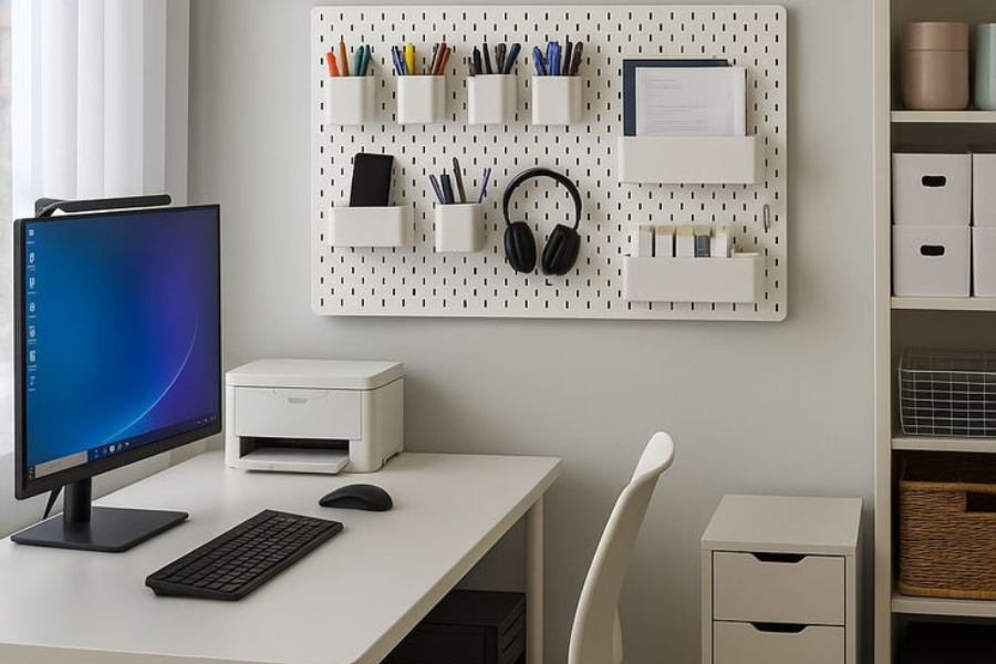 papan tulis atau grid wire di dinding